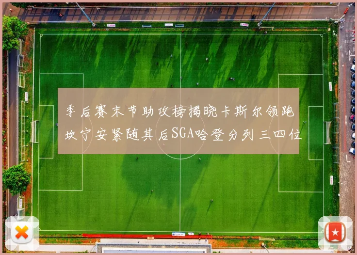 季后赛末节助攻榜揭晓卡斯尔领跑坎宁安紧随其后SGA哈登分列三四位